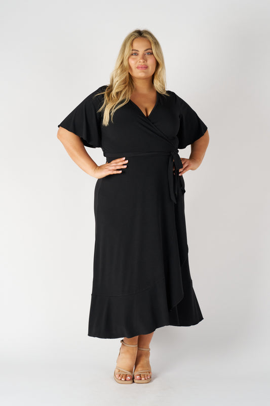 Wrap Dress - Black