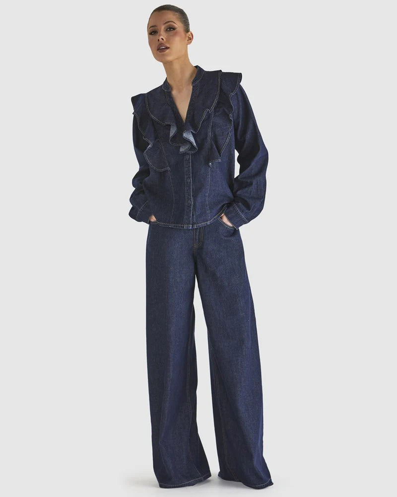 Fate & Becker Soaring Shirt - Indigo Wash