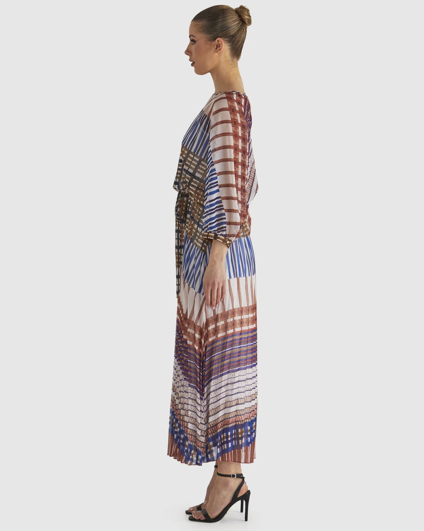 Fate & Becker Rays Dress - Navy Check