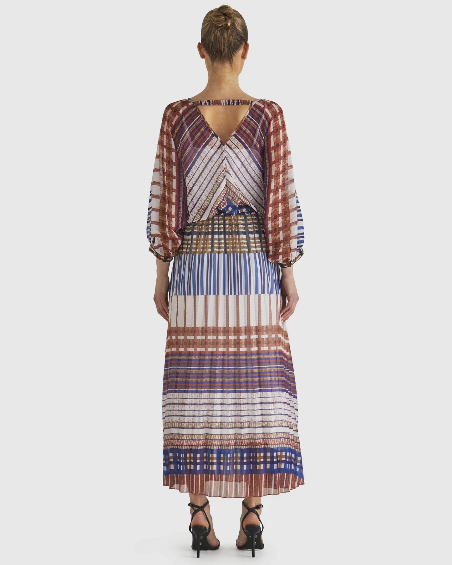Fate & Becker Rays Dress - Navy Check