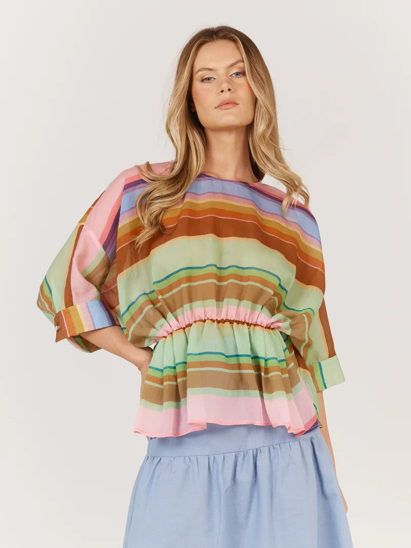 Fate & Becker Siesta Top - Multi Stripe