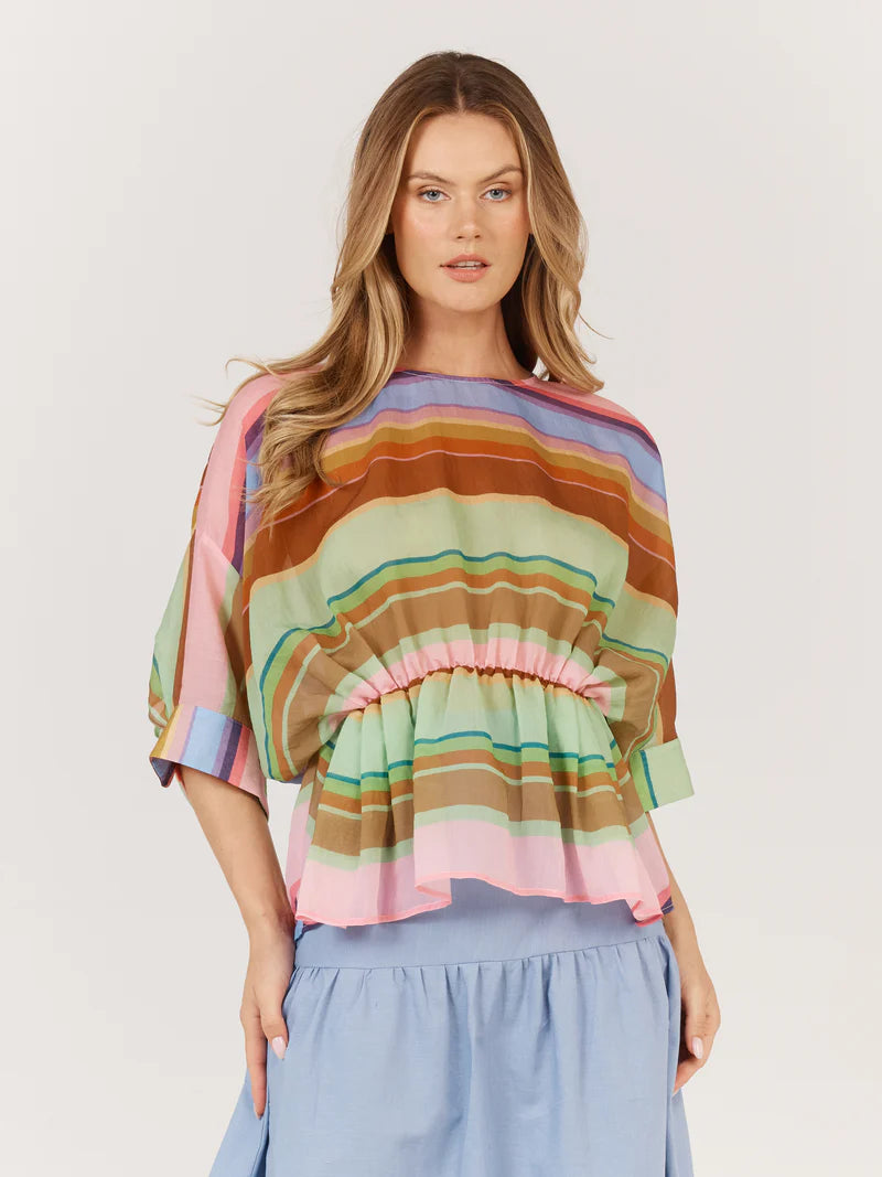 Fate & Becker Siesta Top - Multi Stripe