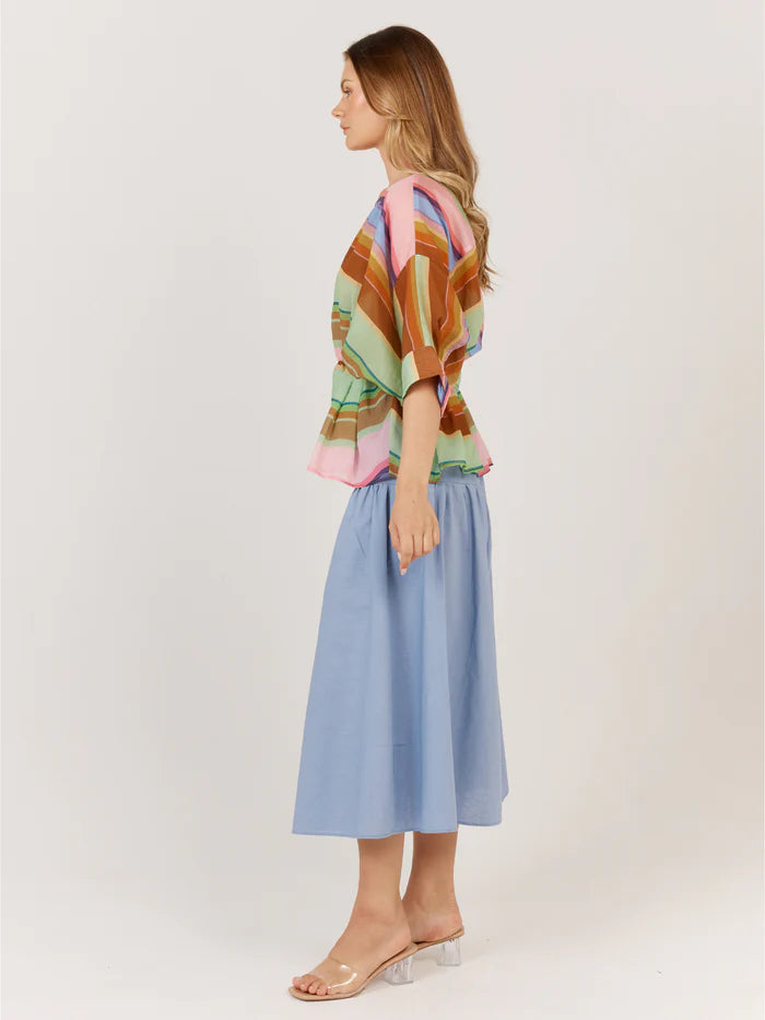 Fate & Becker Siesta Top - Multi Stripe