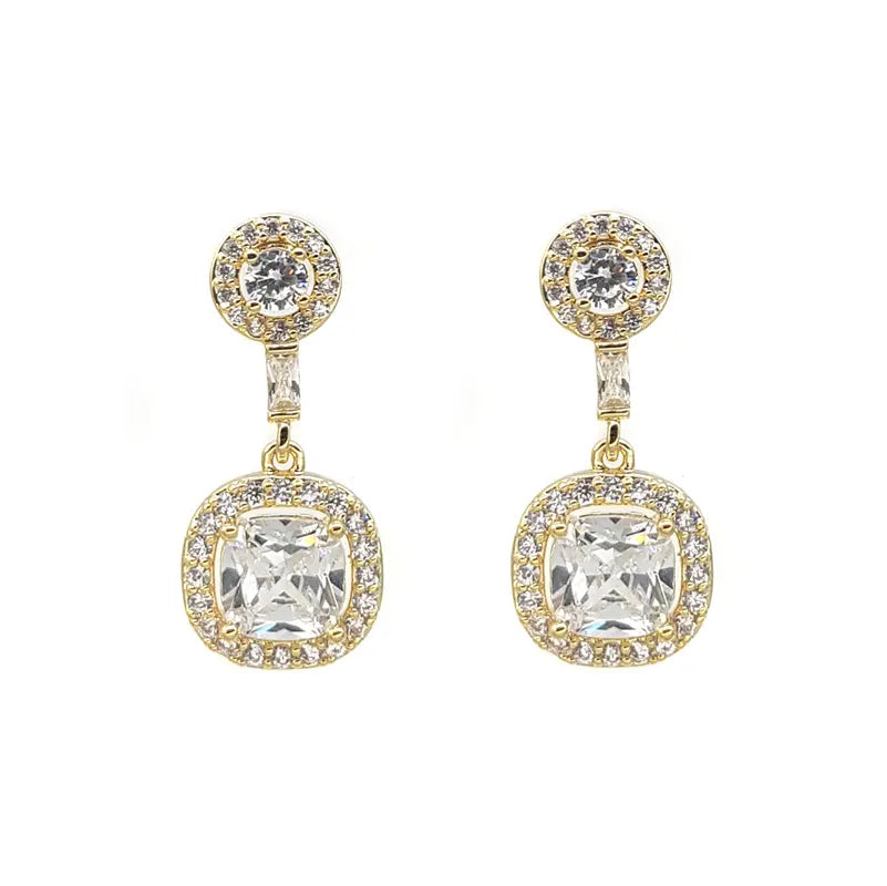 Chrysalini BAE0141 CZ Earring - Gold