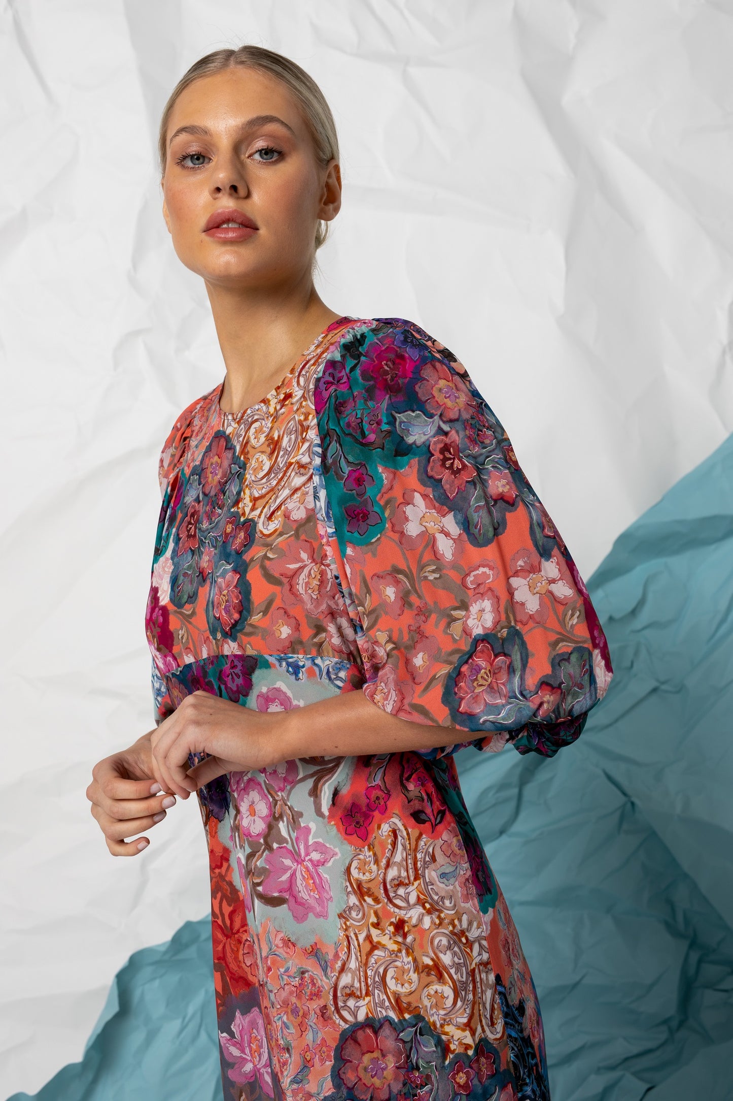 Kachel Claire Dress - Nile