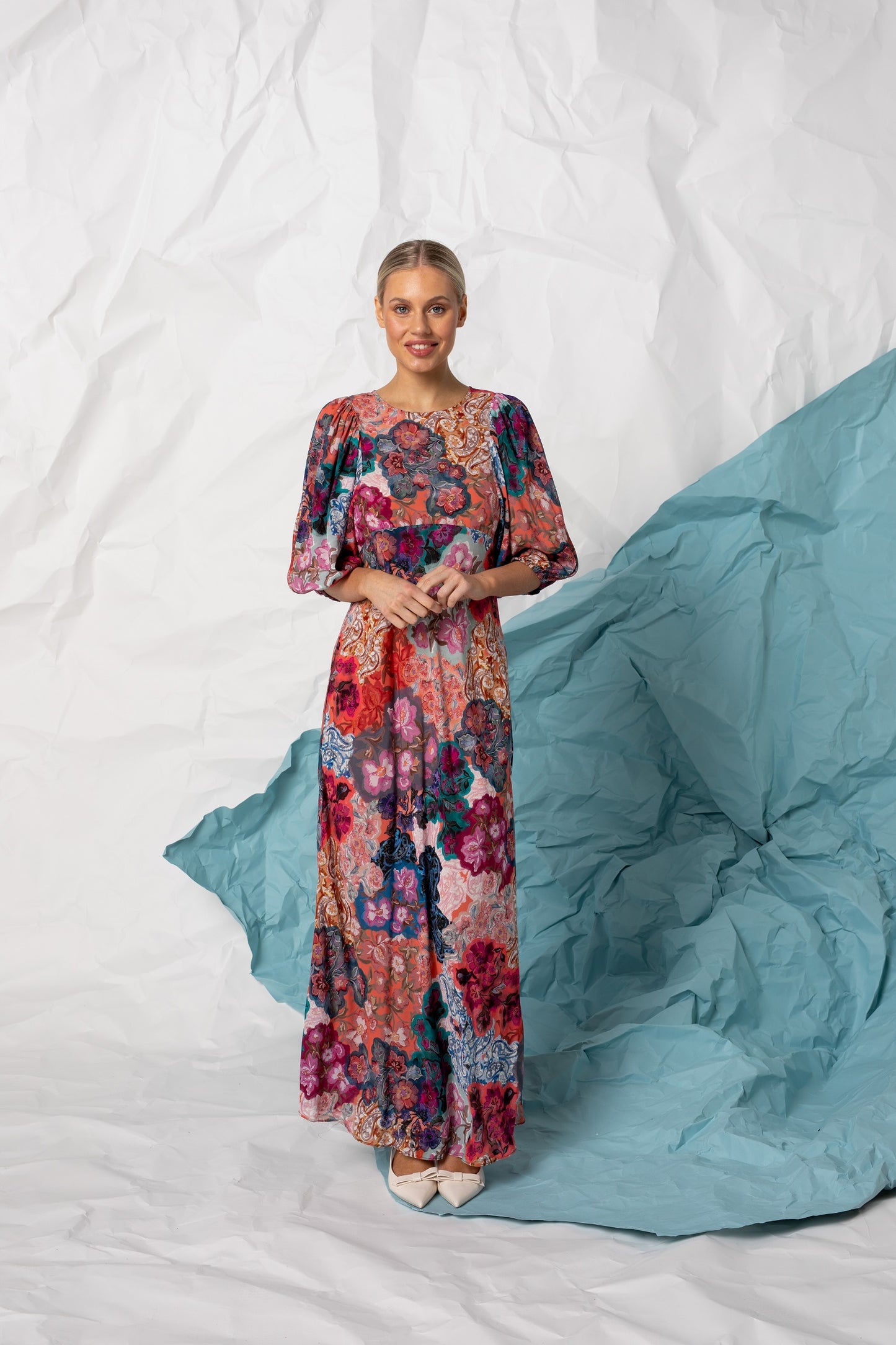 Kachel Claire Dress - Nile
