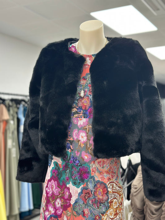 Eddy Faux Fur Jacket - Black