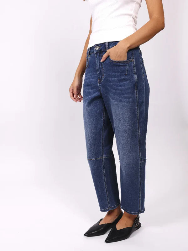 Toni Barrel Jeans - Blue