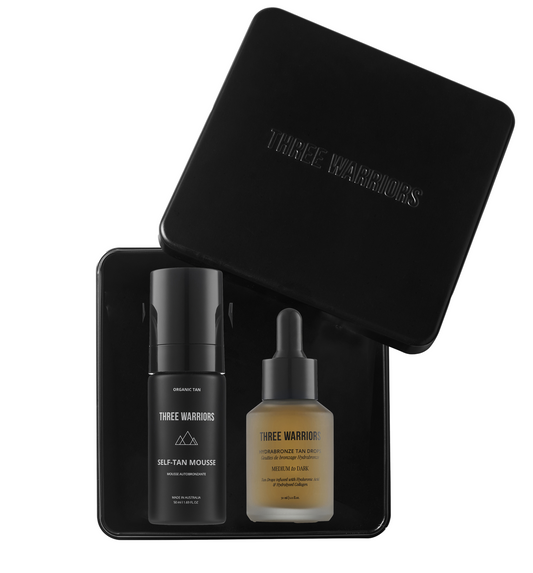 Three Warriors Bronzed Glow Mini Travel Pack