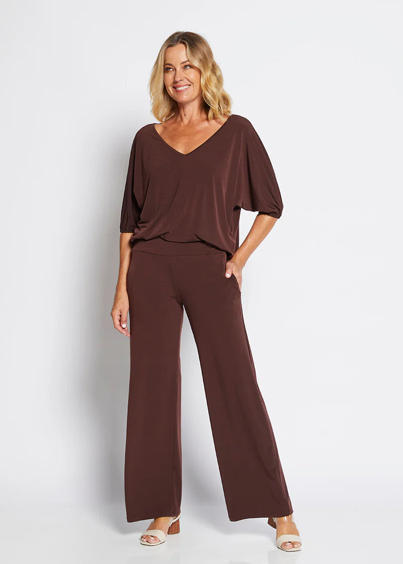 Philosophy Australia Paltrow Ultra Wide Pants - Chocolate