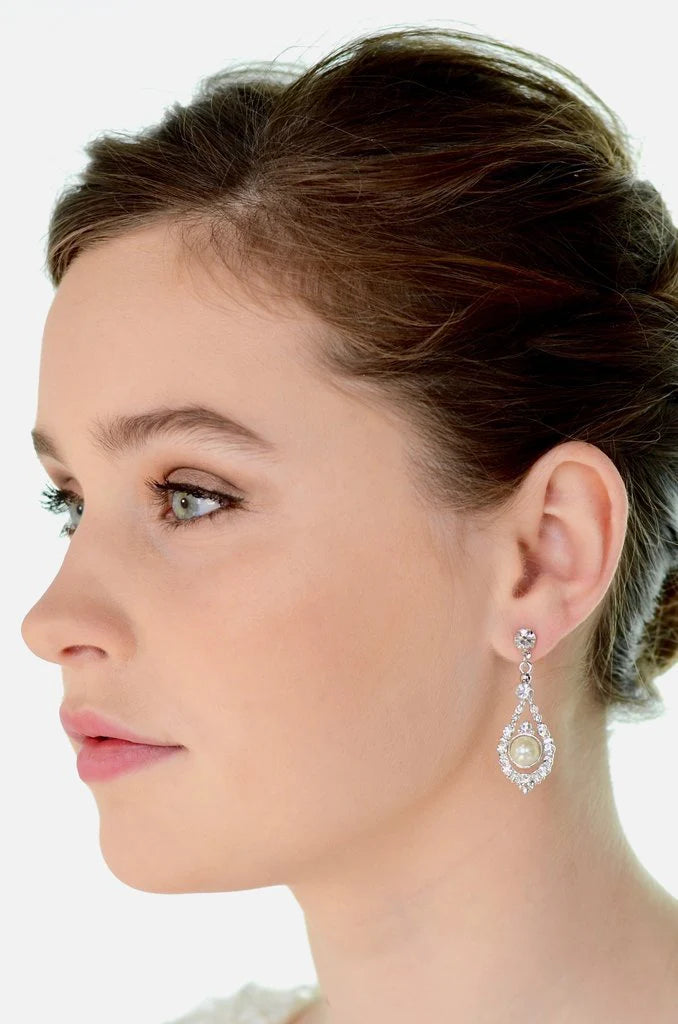 Nova Silver Drop Earring
