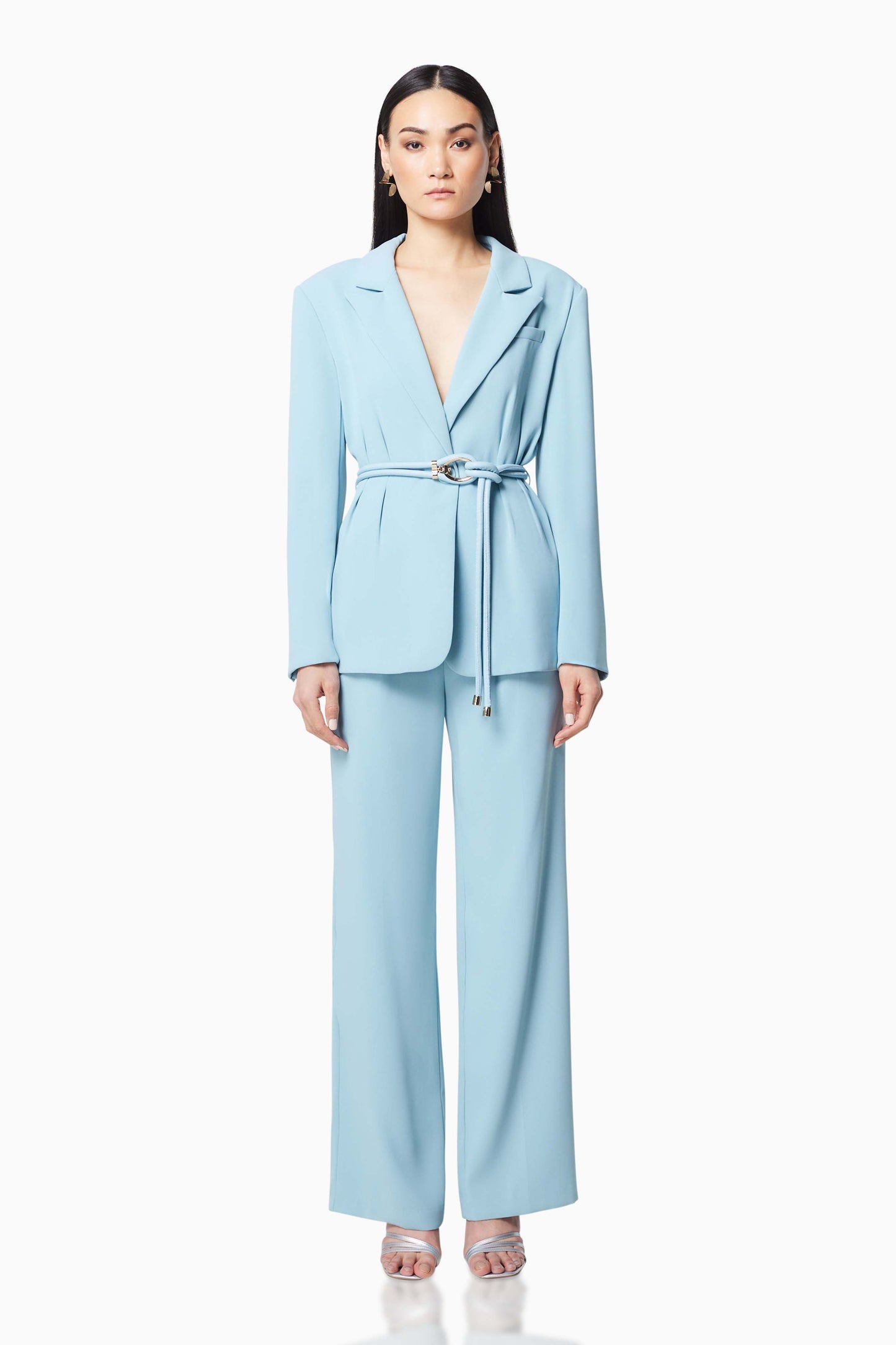 Elliatt Visvy Blazer Pant Set - Sky Blue