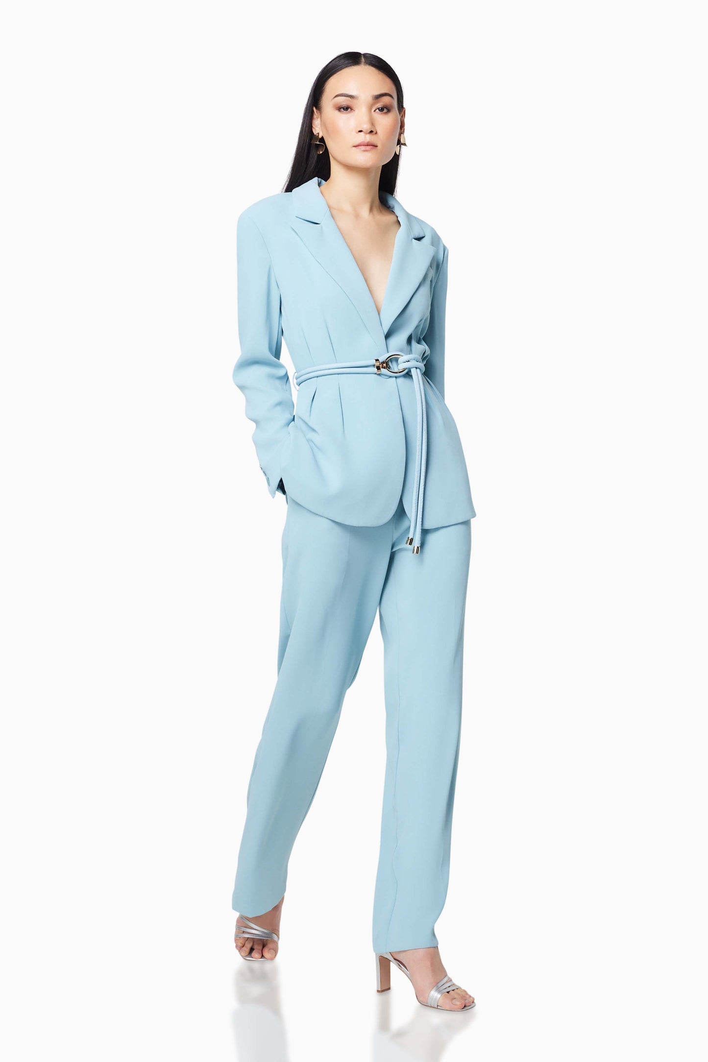 Elliatt Visvy Blazer Pant Set - Sky Blue