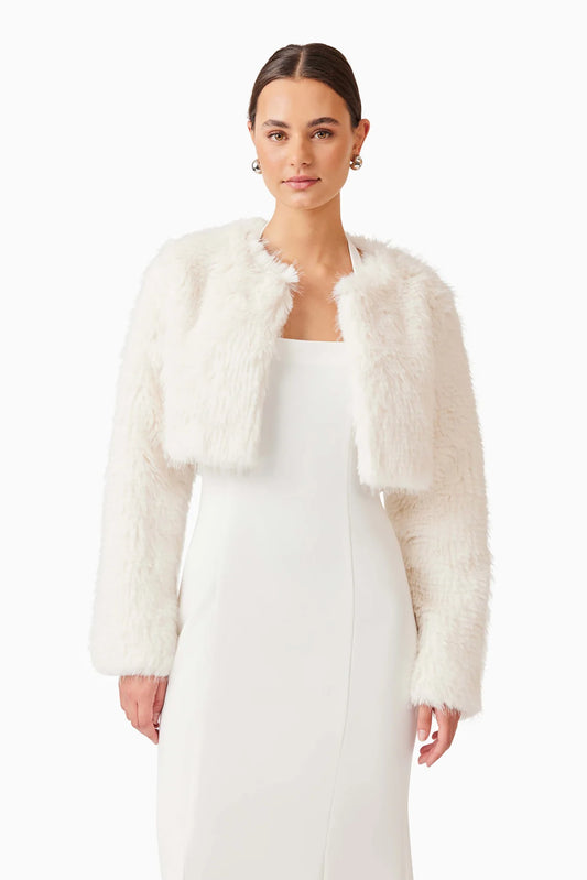 Elliatt Desiree Cropped Jacket - Ivory