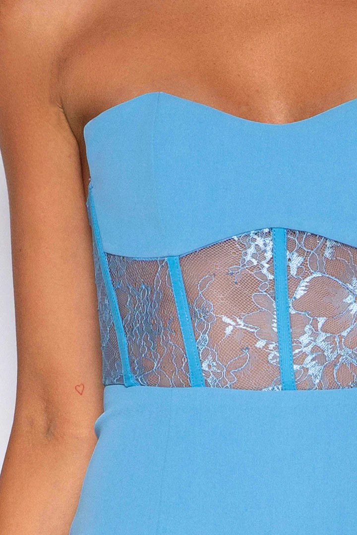 Elle Zeitoune Elliot Dress - Blue CLEARANCE