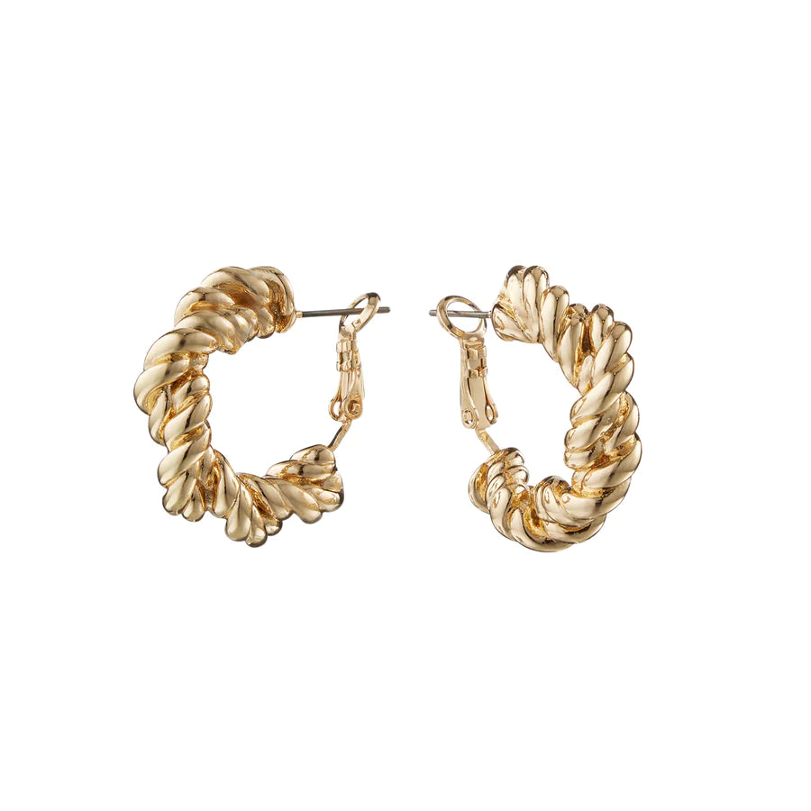 Bling Bar Falco Hoops - Gold