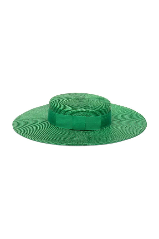 Macy Racewear Boater in Emerald Green