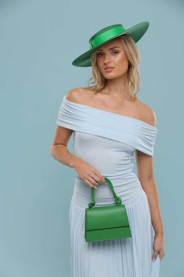 Macy Racewear Boater in Emerald Green