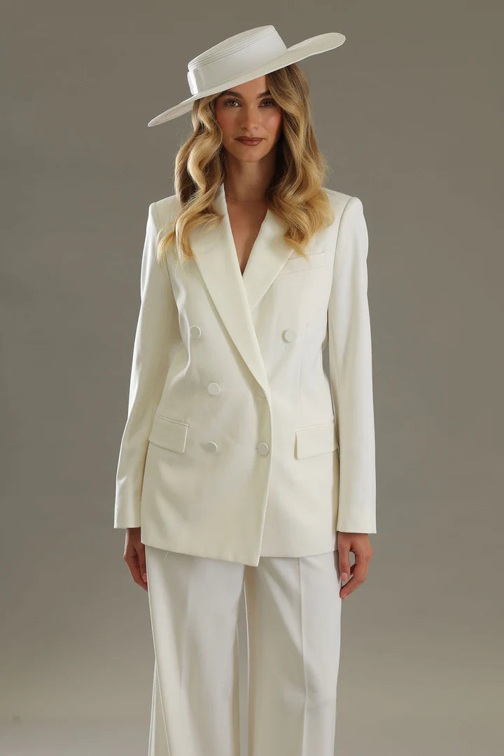 Macy Racewear Boater in White