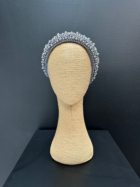 Silver Pearl Headband