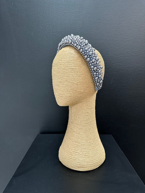 Silver Pearl Headband