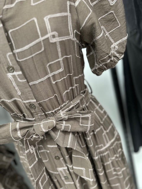 Estelle Maxi Shirt Dress - Chocolate