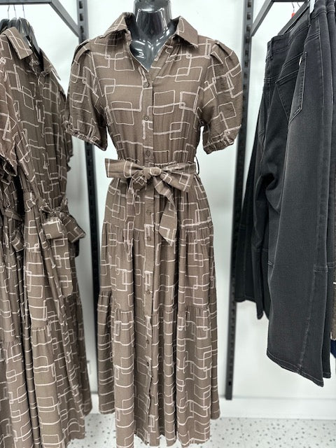 Estelle Maxi Shirt Dress - Chocolate