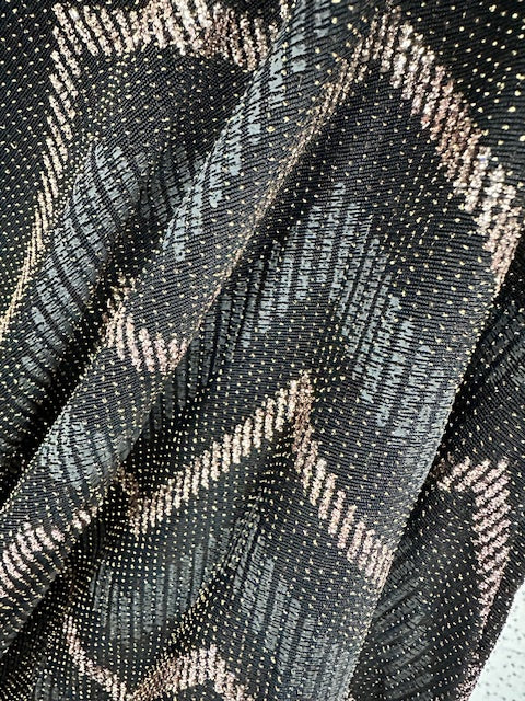 Alice Sparkle Knit Maxi Dress - Black/Gold