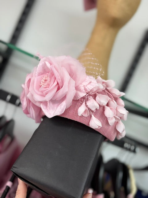 Pink Designers Flower Headband