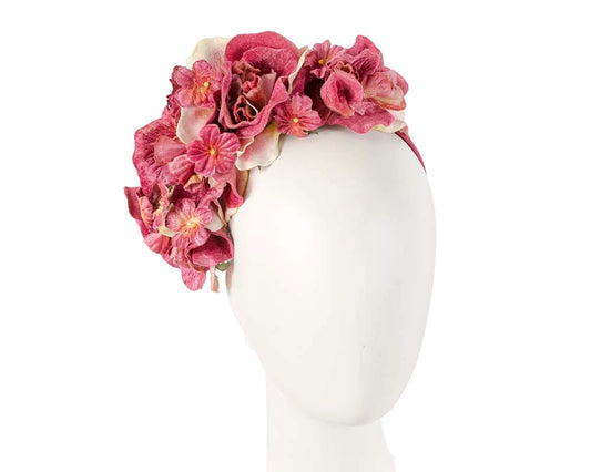 Burgundy Wine Flower Headband