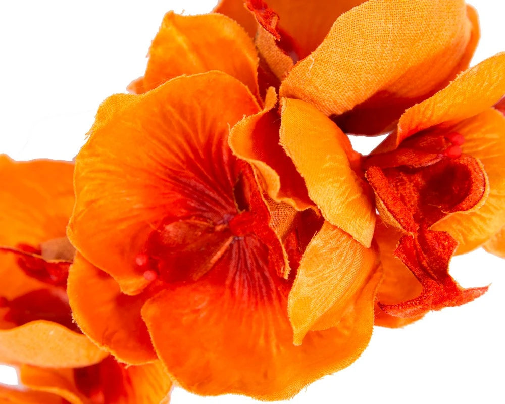Orange Orchid Flower Headband