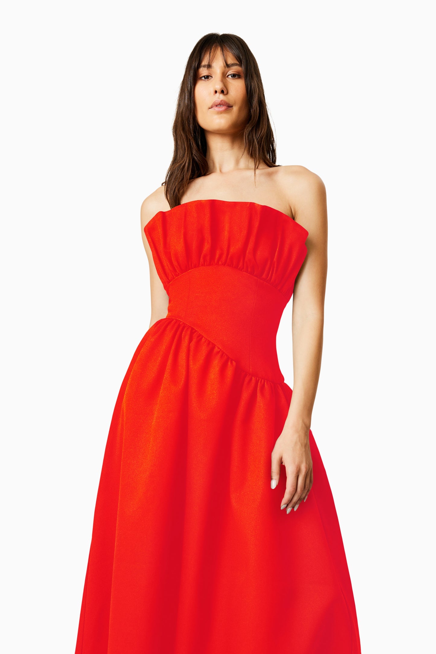 Elliatt Laurel Midi Dress - Red