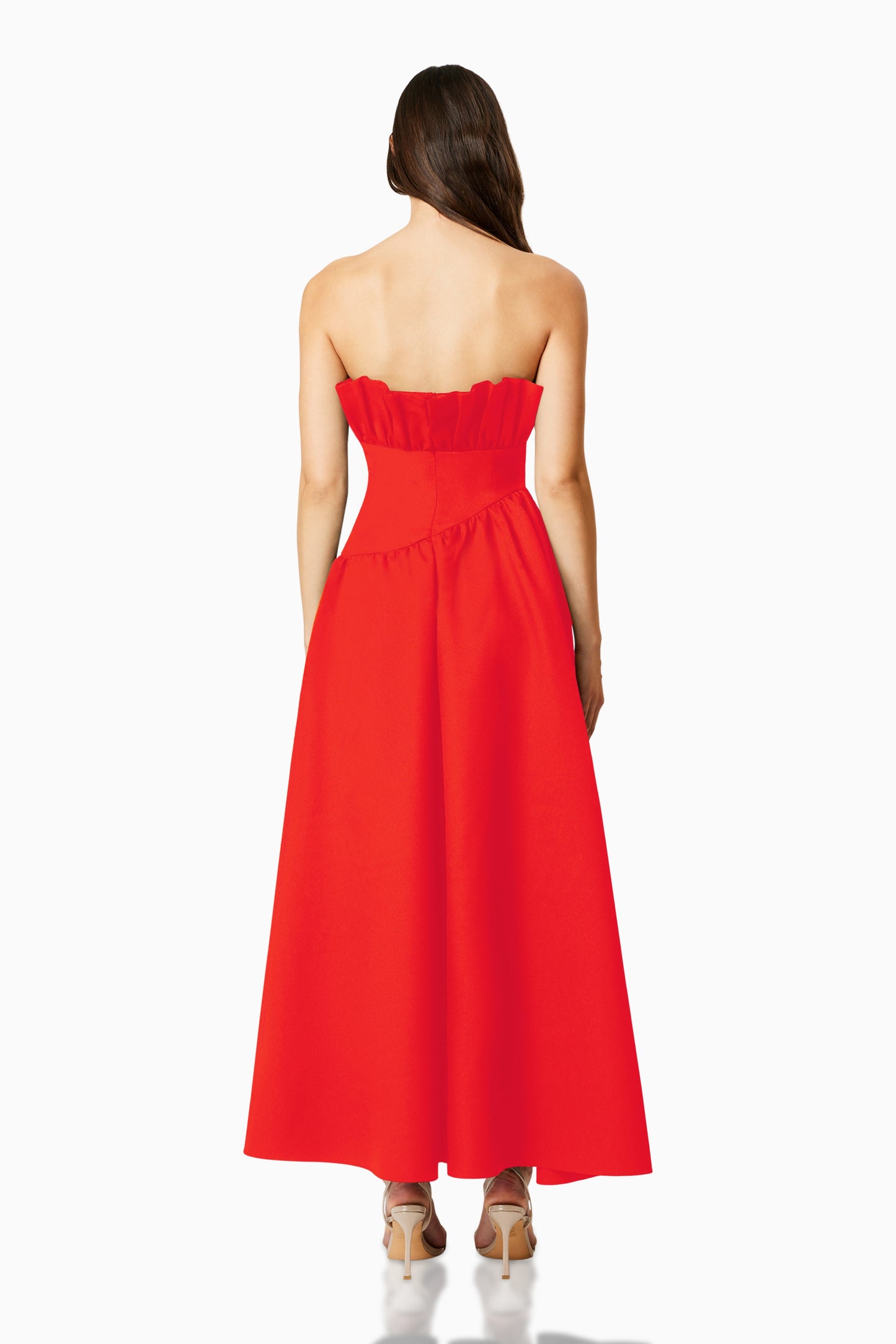 Elliatt Laurel Midi Dress - Red