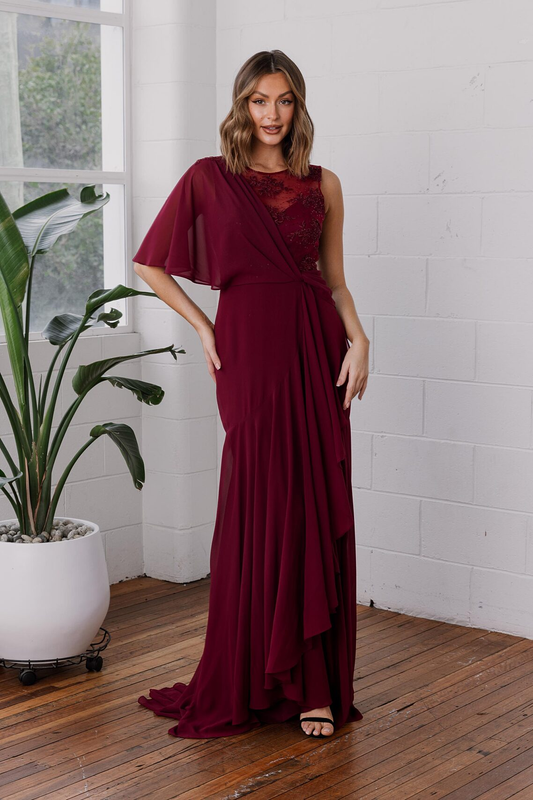 Tania Olsen Designs MO7 Amarylis - Burgundy CLEARANCE