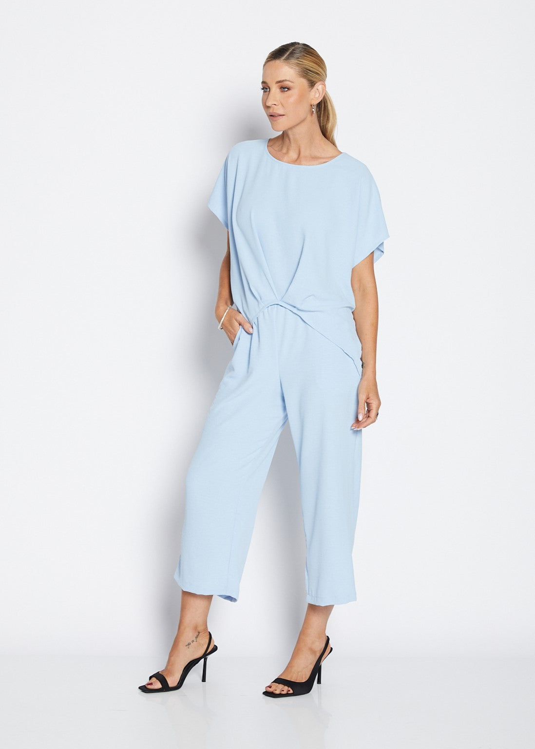Philosophy Origami Top - Sky Blue