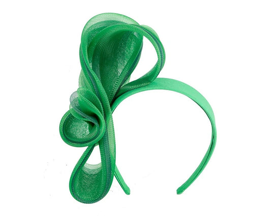 Green Crinoline Bow Fascinator