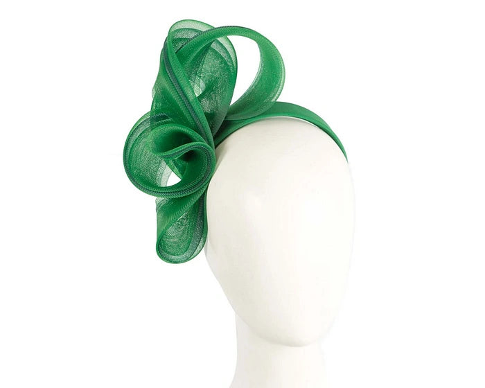 Green Crinoline Bow Fascinator