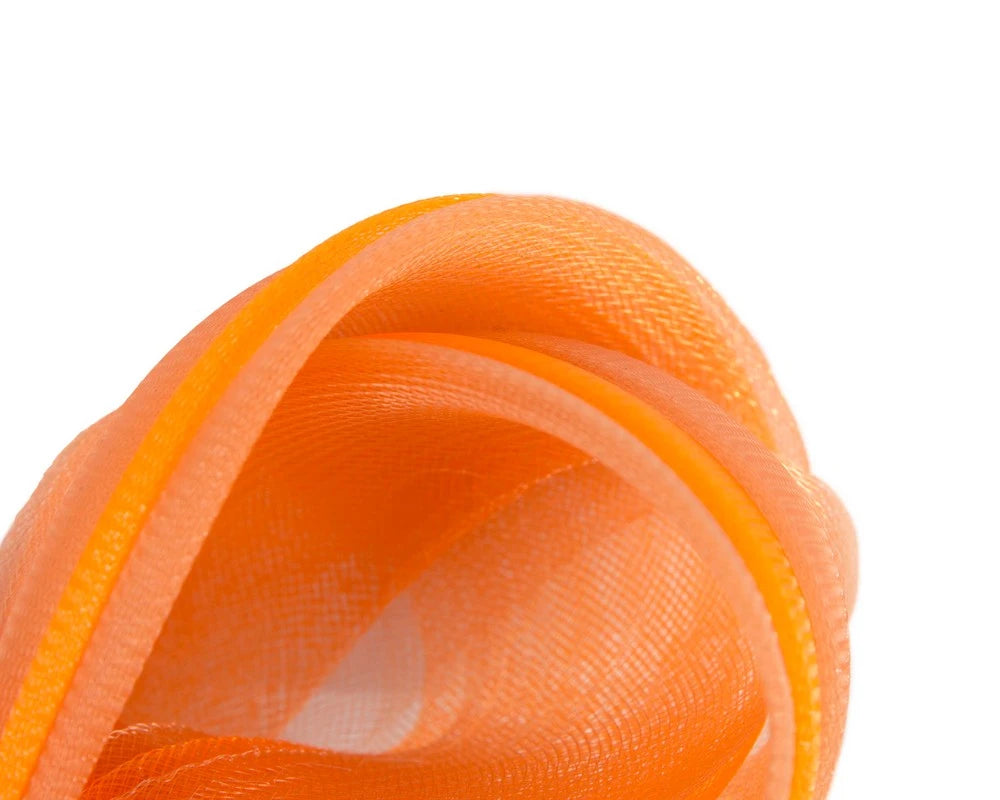 Orange Crinoline Bow Fascinator