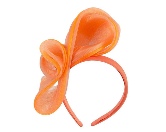 Orange Crinoline Bow Fascinator
