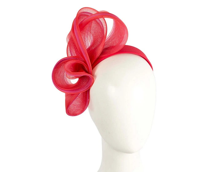 Red/Fuschia Crinoline Bow Fascinator