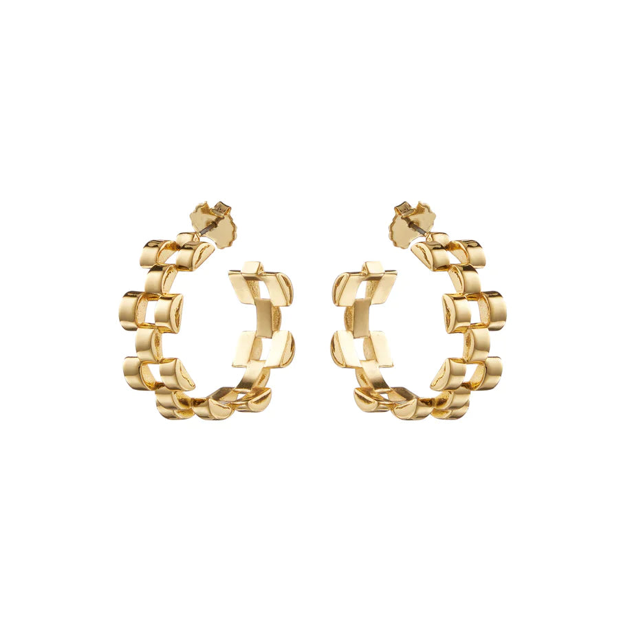 Bling Bar Sia Hoops - Gold