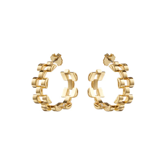 Bling Bar Sia Hoops - Gold