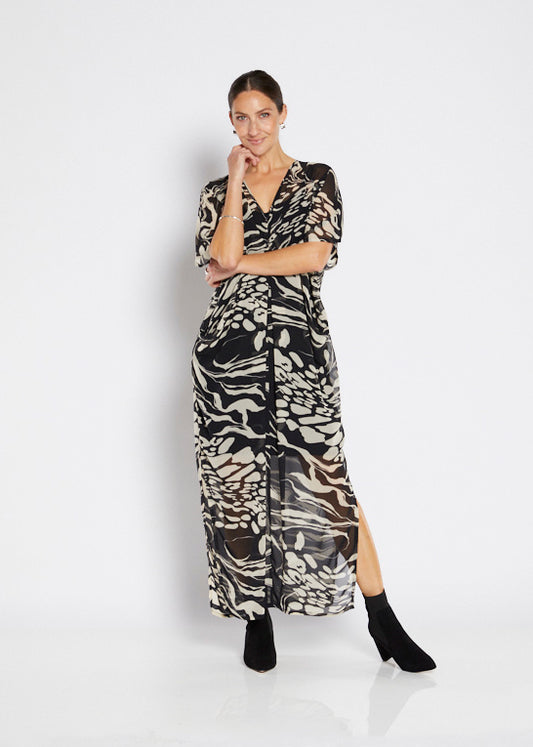 Philosophy Kaftan Dress - Folklore Black