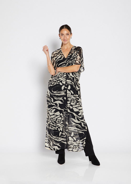 Philosophy Kaftan Dress - Folklore Black
