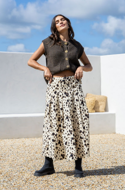 Arley Maxi Skirt - Animal Print