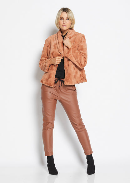 Philosophy Crow Coated Droppie Pant - Caramel