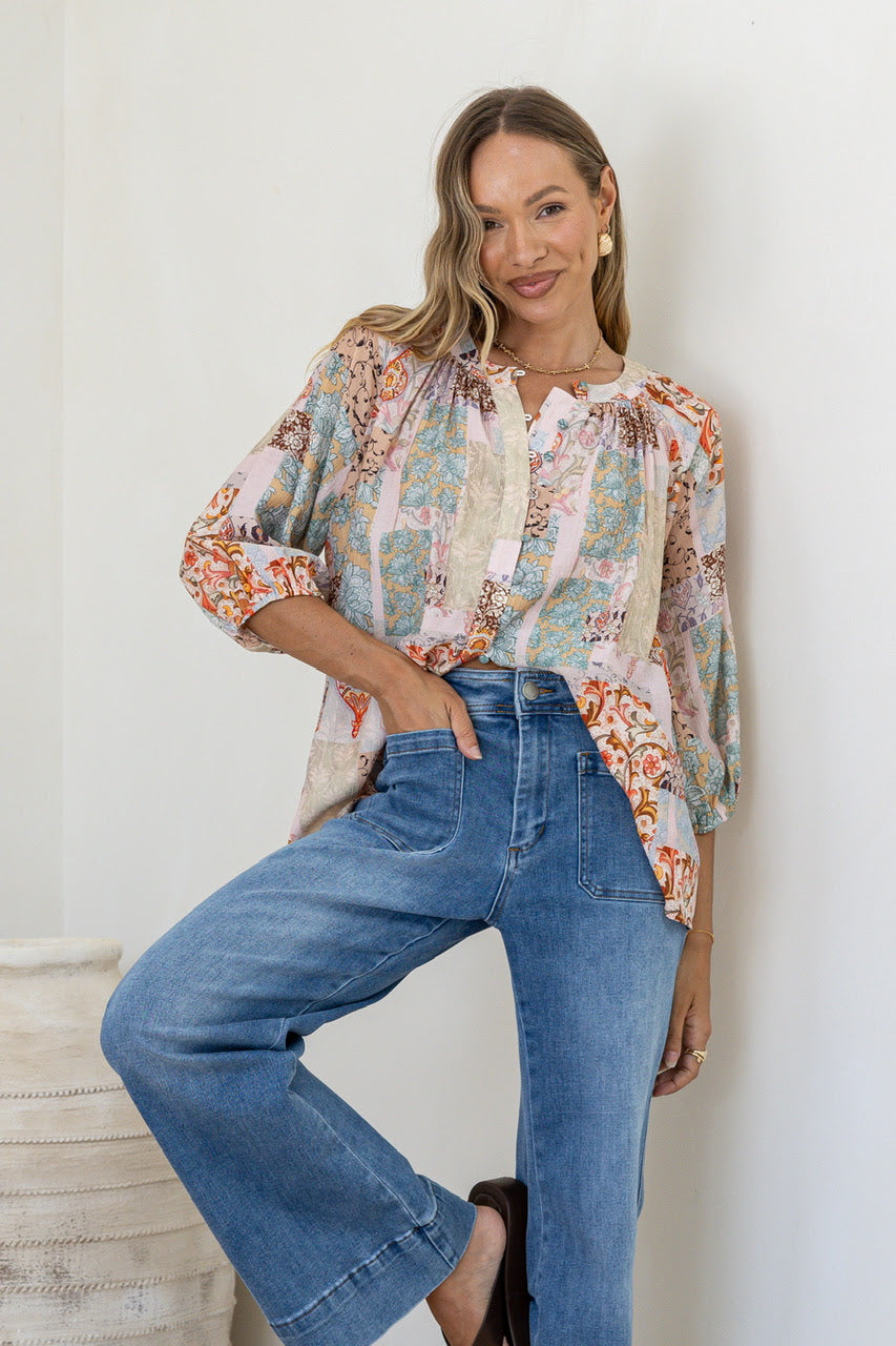 Paisley Patchwork Malta Top