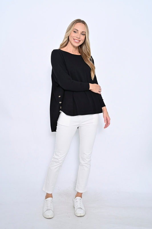 Aries Button Knit - Black