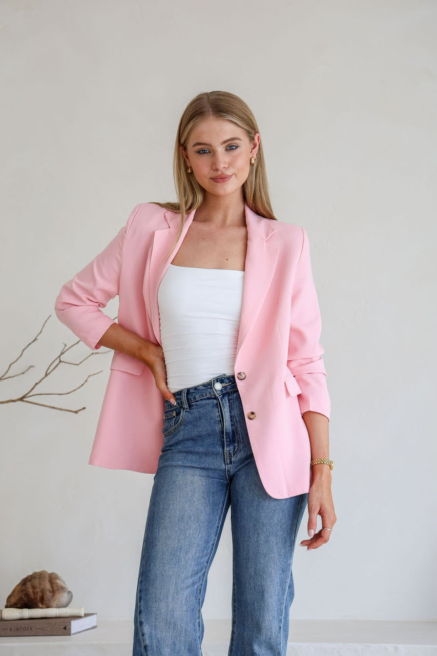 Charlotte Blazer - Blush Pink