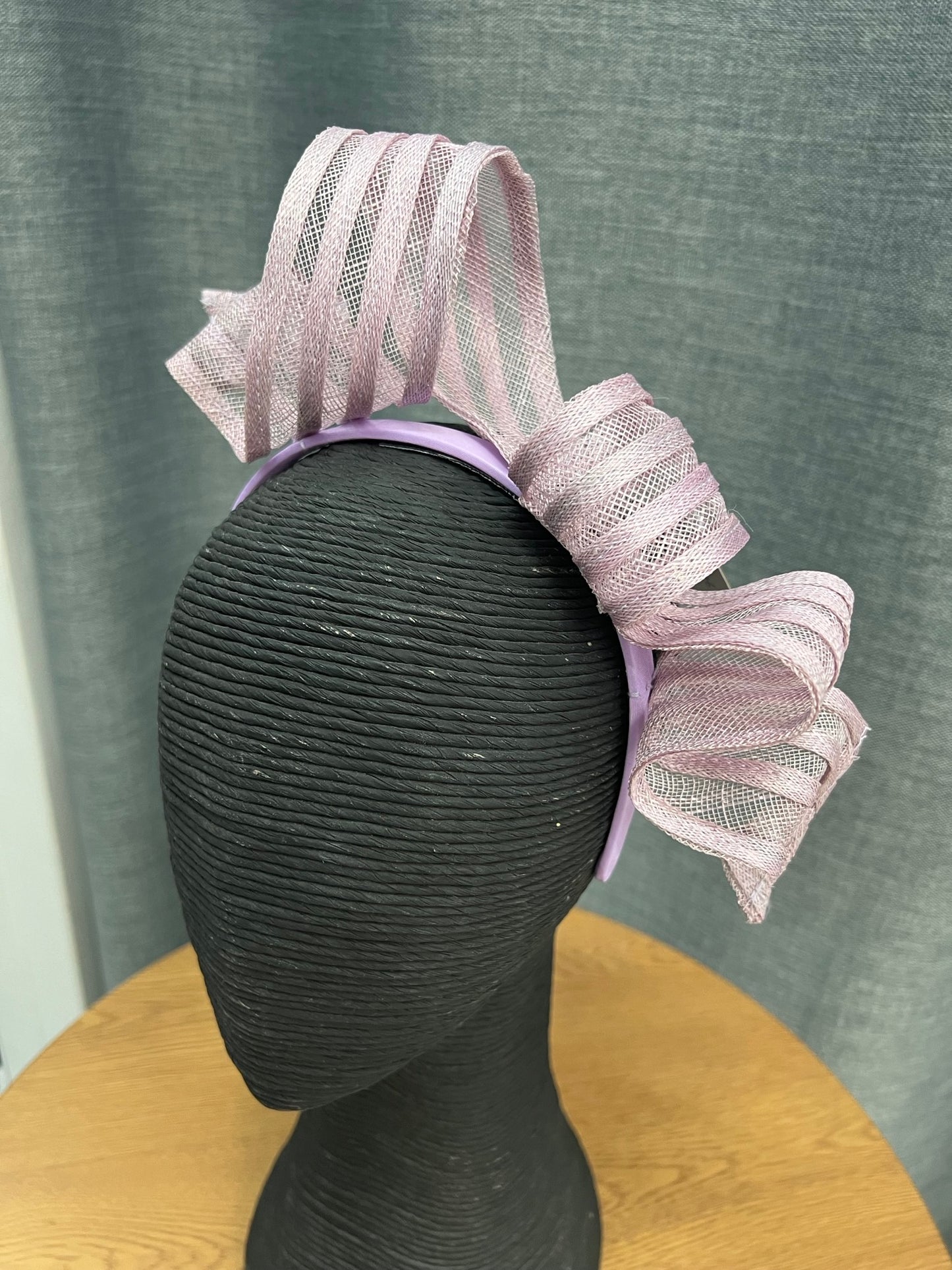 MA846 Ribbon Fascinator - Lilac CLEARANCE SALE